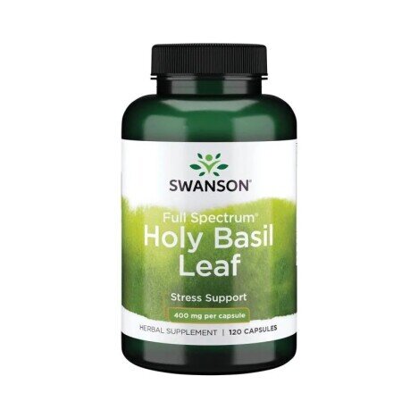 Swanson Holy Basil Leaf (Sfantul Busuioc) 400mg - 120 Capsule